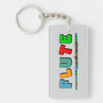 Colorful Flute Keychain