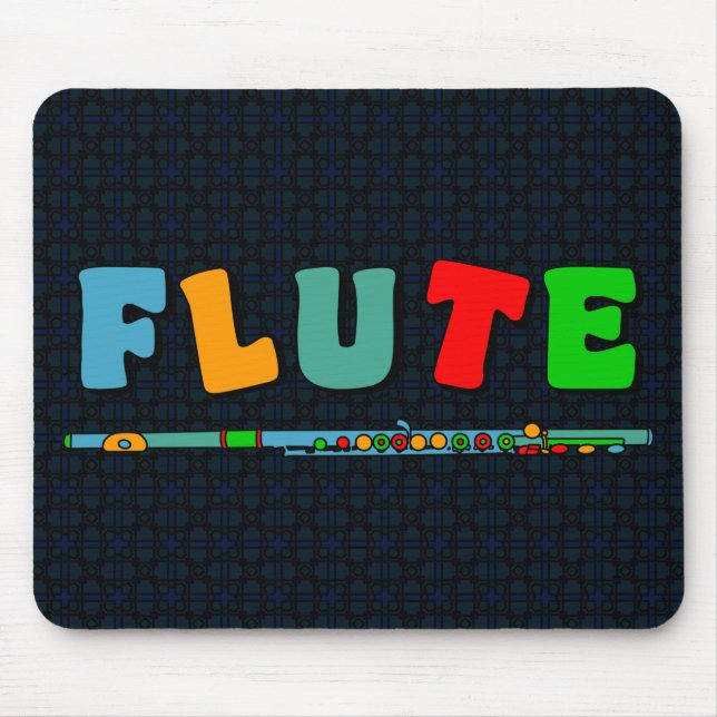 Colorful Flute Mouse Pad (Front)