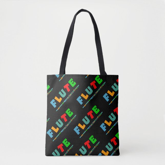 Colorful Flute Tote Bag (Front)