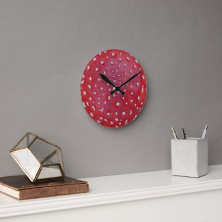 Colorful Fly Amantis Pattern Wall Clock