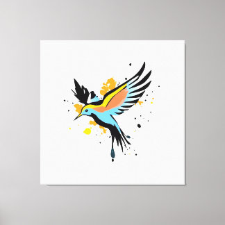 Colorful Flying Bird Wall Art