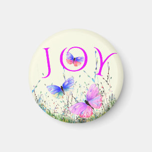 Colorful Flying Butterflies Magnet Spring Joy