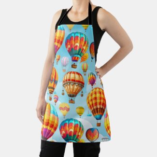 Colorful Flying Hot Air Balloon 