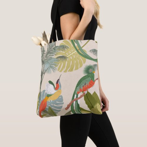 Colorful Flying Hummingbird Tote Bag