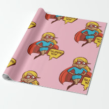 Colorful Flying Super Mom