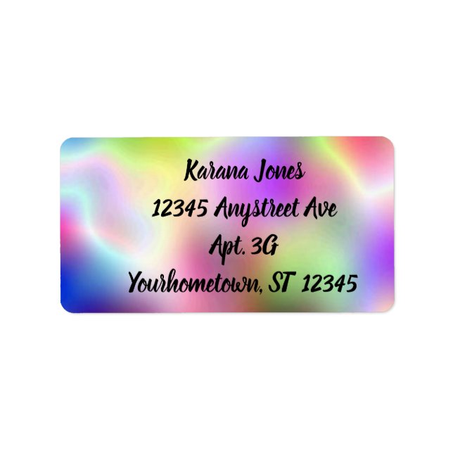 Colorful Foil Label (Front)