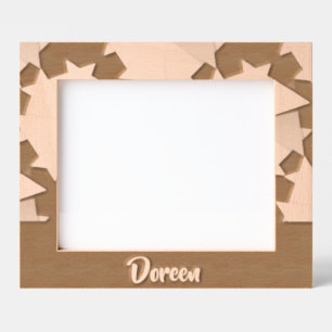 Colorful folded paper pattern engraved frames