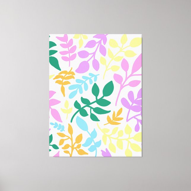 Colorful foliage canvas print (Front)