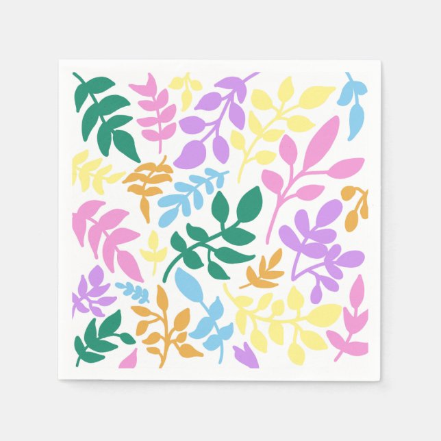 Colorful foliage napkins (Front)