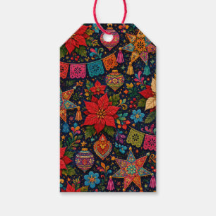 Colorful Folk Christmas Gift Tags