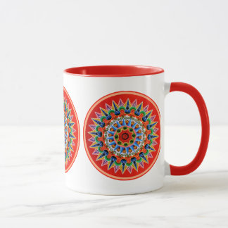 Colorful folklore design mug