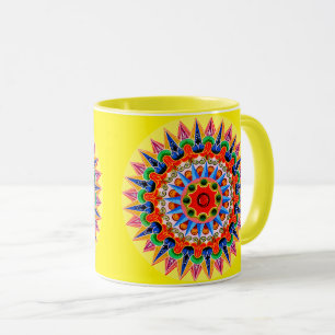 Colorful Folklore Design Mug