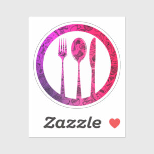 Colorful Food Pattern Fruits Foods Pancakes Veggie Sticker