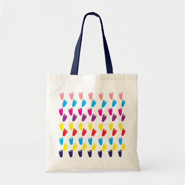 Colorful Footprints  Tote Bag (Front)