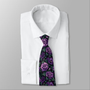 Colorful For Him Gardenias Flower Neck Tie