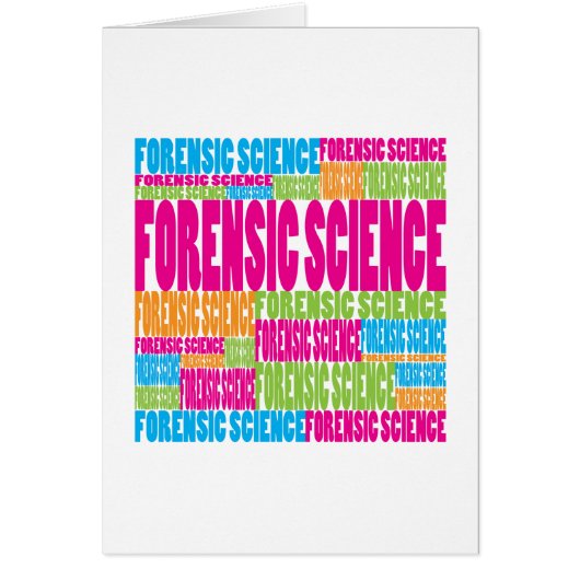 Colorful Forensic Science Cards (Front)