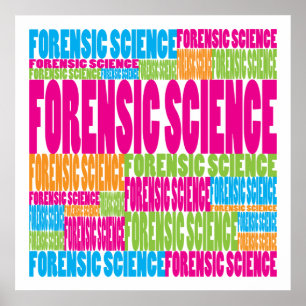 Colorful Forensic Science Poster