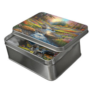 Colorful Forest Flowers Art Jigsaw Puzzle