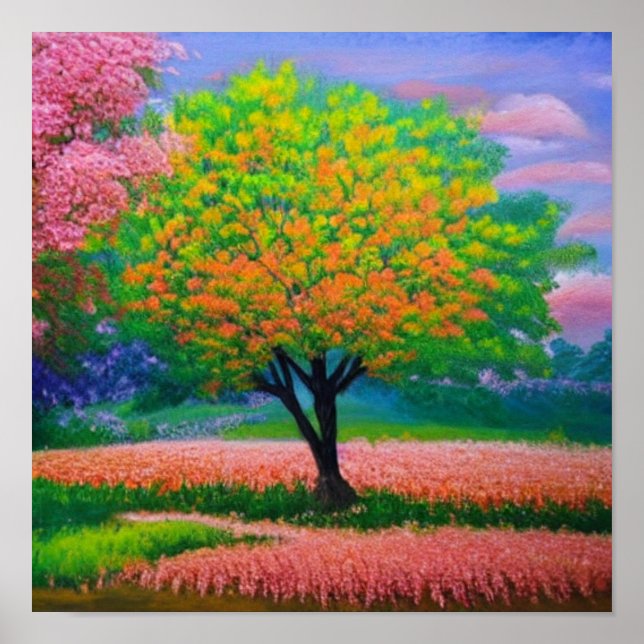 Colorful Forest Poster (Front)