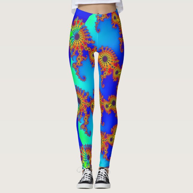Colorful Fractal 120717 Leggings (Front)