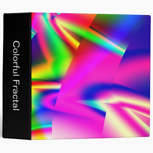 Colorful Fractal (2in) Binder (Front/Spine)