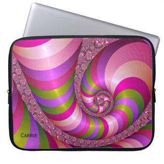 Colorful Fractal Art Custom Laptop Case