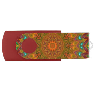 Colorful Fractal Art USB 2.0 Flash Drive