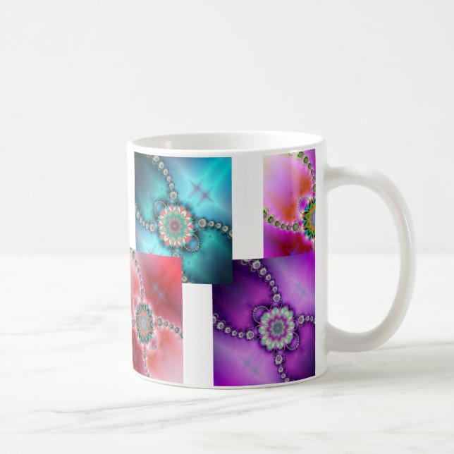 Colorful Fractal Designs Mug (Right)