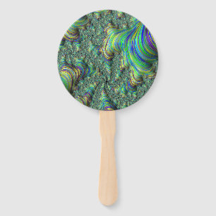 Colorful Fractal Hand Fan