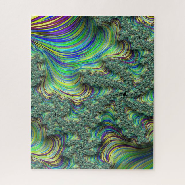 Colorful Fractal Jigsaw Puzzle (Vertical)