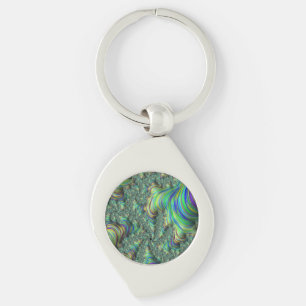 Colorful Fractal Keychain