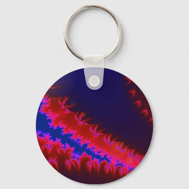 Colorful fractal keychain (Front)