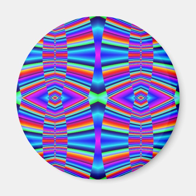 Colorful fractal magnet (Front)