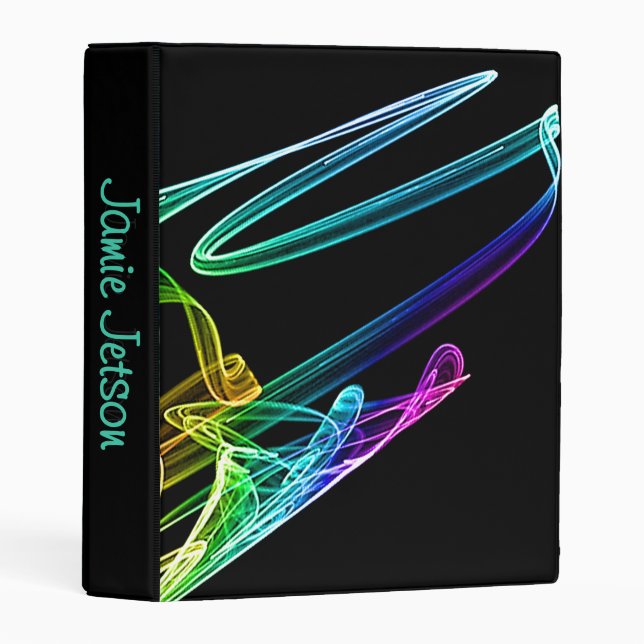 Colorful Fractal Mini Binder (Front/Spine)