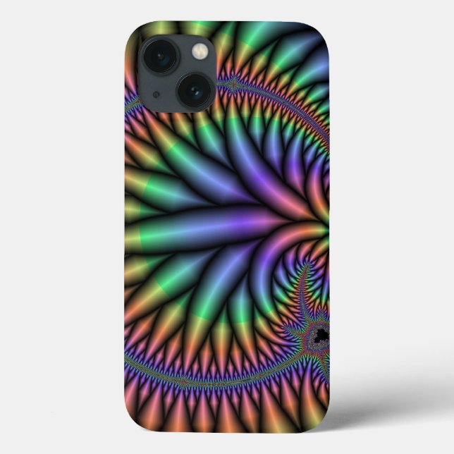 Colorful Fractal Plant iPad Case *Personalize* (Back)