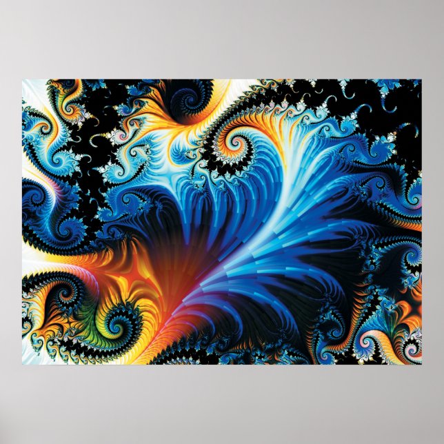 Colorful Fractal Poster (Front)