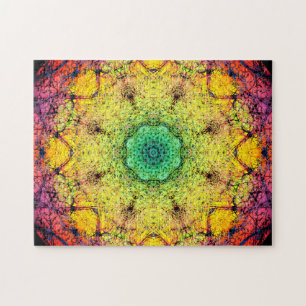 Colorful Fractal Relaxation Mandala Jigsaw Puzzle