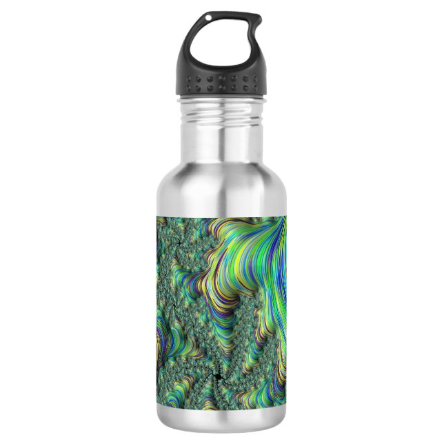 Colorful Fractal Water Bottle (Front)
