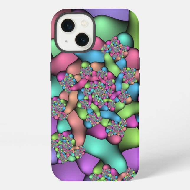 Colorful Fractals  Iphone Case (Back)