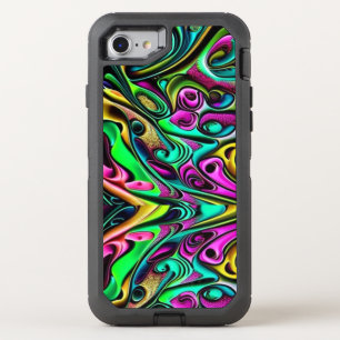 Colorful Fractual Art Design OtterBox Defender iPhone SE/8/7 Case