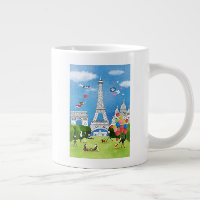 Colorful France Giant Coffee Mug (Right)