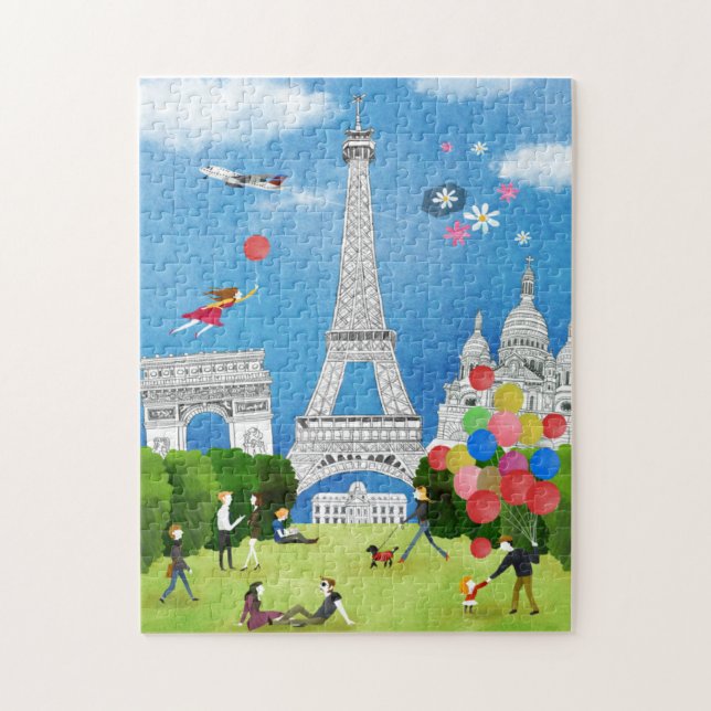 Colorful France Jigsaw Puzzle (Vertical)