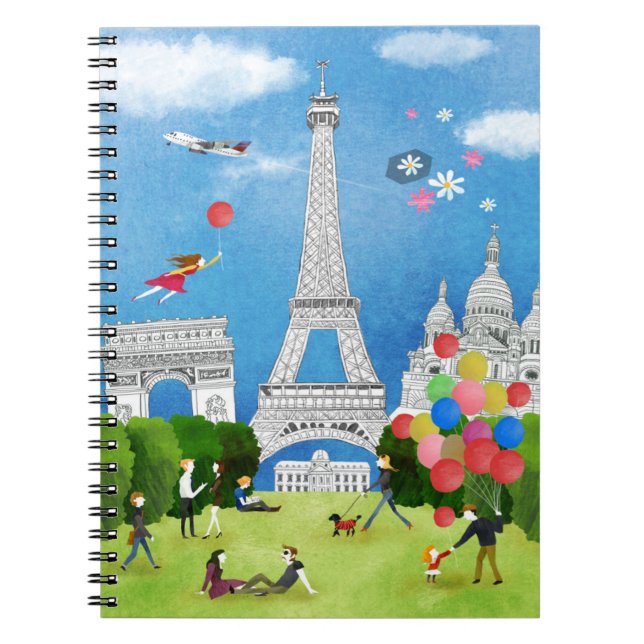 Colorful France Notebook (Front)