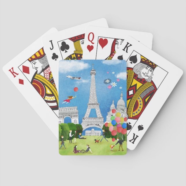 Colorful France Poker Cards (Back)