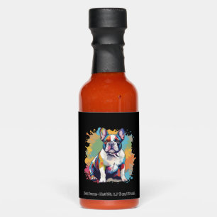 Colorful French Bulldog Art for Puppy Lovers Hot Sauces
