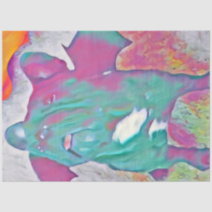 Colorful French Bulldog Decoupage Paper