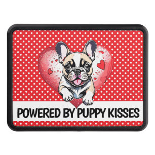 Colorful French Bulldog Illustration Hitch Cover