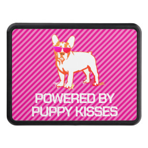Colorful French Bulldog Illustration Hitch Cover