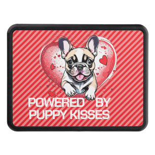 Colorful French Bulldog Illustration Hitch Cover