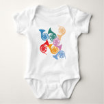 Colorful French Horns Baby Bodysuit at Zazzle